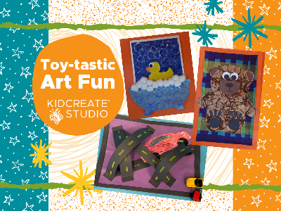 Kidcreate Studio - Newport News. Toy-tastic Art Fun Weekly Class (3-6 Years)